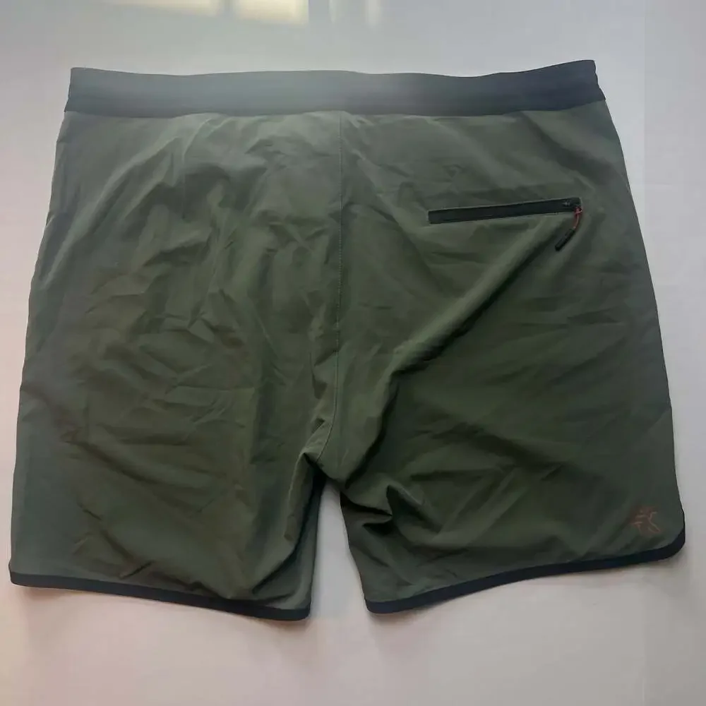 KETL Mtn Alpine Dip-N-More 7 inch Boardshorts in Green, Size XXL